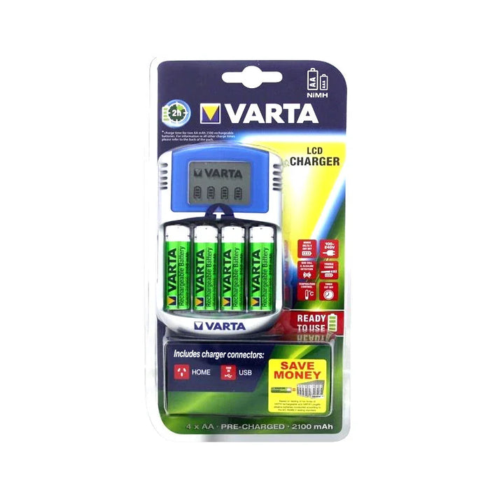 VARTA LCD 2 Hour AA AAA Charger VA-57270-BP1 - LX2001 - Homewares, Outdoor, Phone Accessories, Cases, Speakers, Headphones + More -