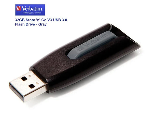Verbatim Store 'n' Go V3 USB 3.0 32GB Flash Drive 49173 - LX2001 - Homewares, Outdoor, Phone Accessories, Cases, Speakers, Headphones + More -