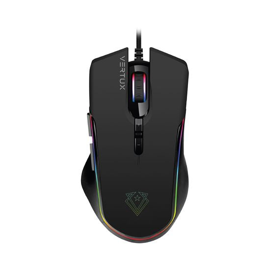 Vertux Gaming Highly Sensitive Gaming Wired Mouse w/ 7 Programmable Buttons ASSAULTER.BLK