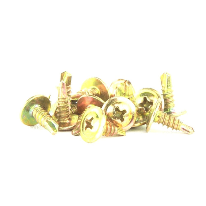DNA SCREW BUTTON HEAD SELF DRILLING GOLD 8G 12MM (100 PACK)