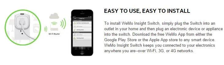 WeMo Insight Switch F7C029AU - LX2001 - Homewares, Outdoor, Phone Accessories, Cases, Speakers, Headphones + More -