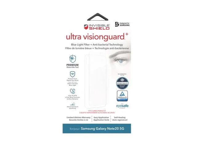 Zagg Samsung Galaxy Note 20 6.7" VisionGuard+ Screen Protector 200205848 840056125766 - LX2001 - Homewares, Outdoor, Phone Accessories, Cases, Speakers, Headphones + More -