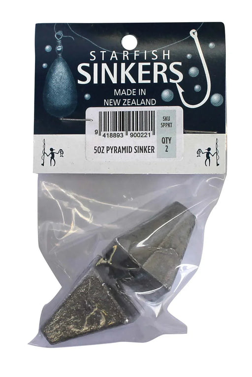 Starfish Pyramid Sinker Packet 5oz (2 per pack) - LX2001 - Homewares, Outdoor, Phone Accessories, Cases, Speakers, Headphones + More -