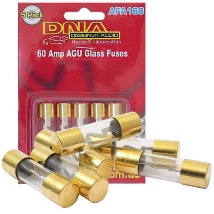 DNA AGU FUSES 60 AMP GOLD FUSE (5 PACK)