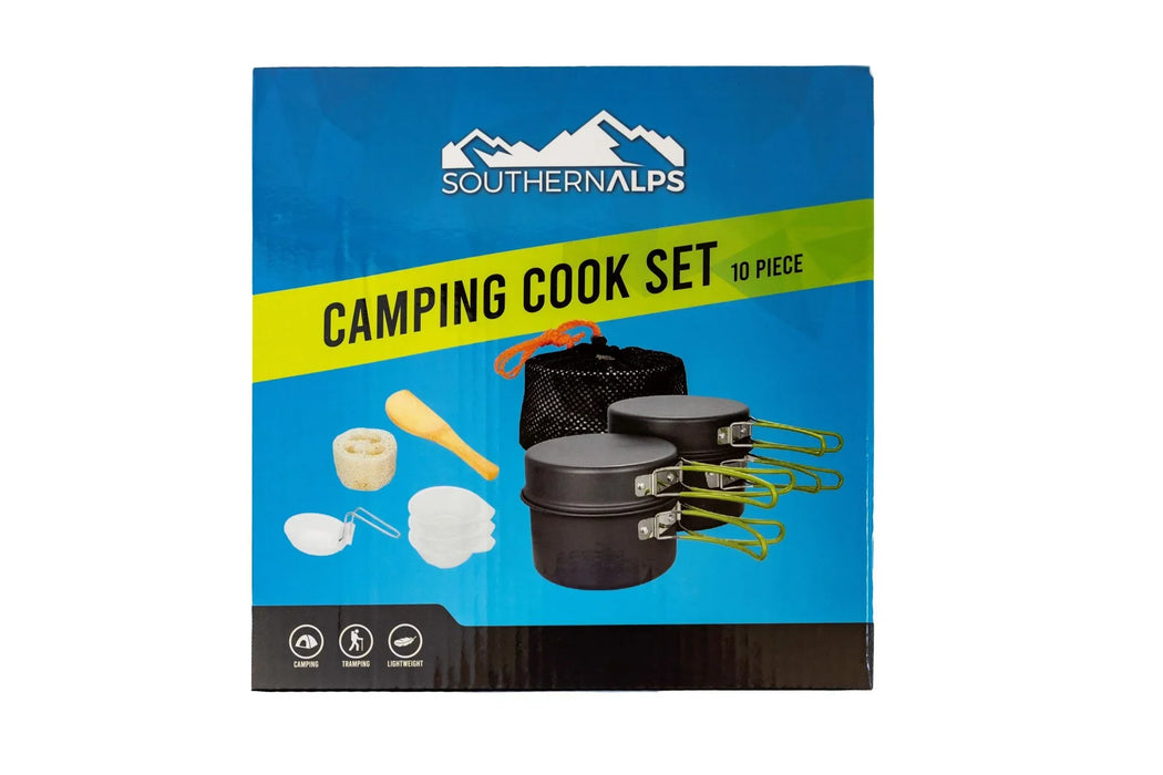 Camping Cook Set - 10pce - LX2001 - Homewares, Outdoor, Phone Accessories, Cases, Speakers, Headphones + More -