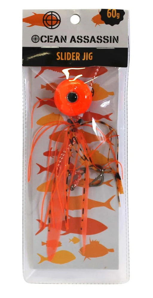 Ocean Assassin Slider Jig - Orange 60g - LX2001 - Homewares, Outdoor, Phone Accessories, Cases, Speakers, Headphones + More -