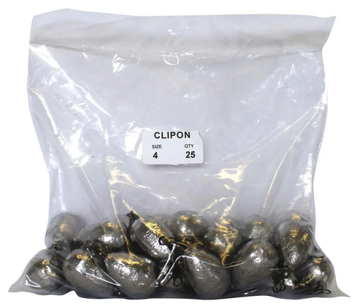 Clipon Sinker Bulk Pack 4oz (25 per pack) - LX2001 - Homewares, Outdoor, Phone Accessories, Cases, Speakers, Headphones + More -
