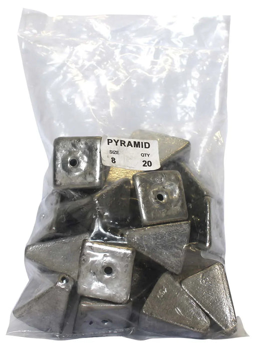 Pyramid Sinker Bulk Pack 8oz (20 per pack) - LX2001 - Homewares, Outdoor, Phone Accessories, Cases, Speakers, Headphones + More -