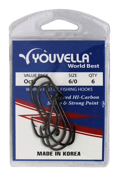 Youvella Octy Hooks 6/0 (6 per pack)