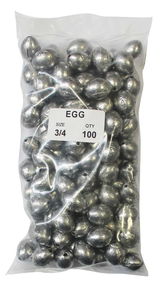 Egg Sinker Bulk Pack 3/4oz (100 per pack) - LX2001 - Homewares, Outdoor, Phone Accessories, Cases, Speakers, Headphones + More -