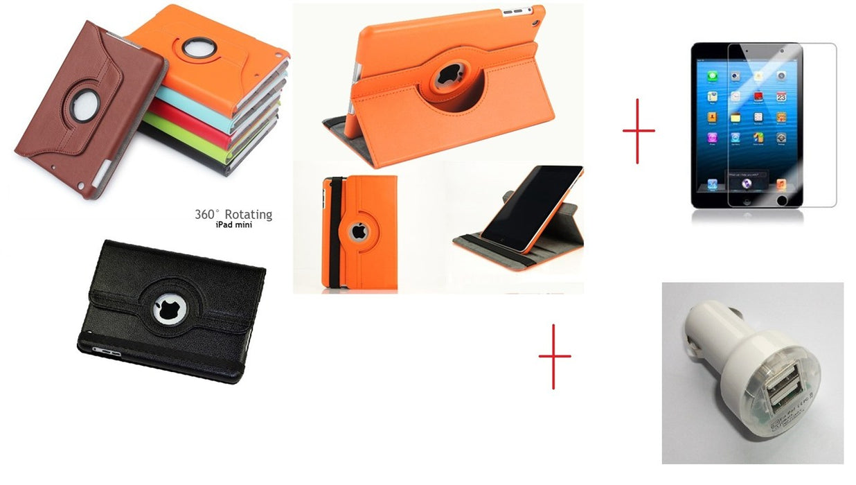iPad Mini Leather Case Rotatable SP Charger