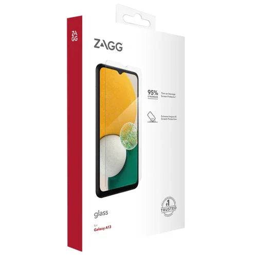 ZAGG Samsung A13 Glass+ Glass Screen Protector Clear - LX2001 - Homewares, Outdoor, Phone Accessories, Cases, Speakers, Headphones + More -