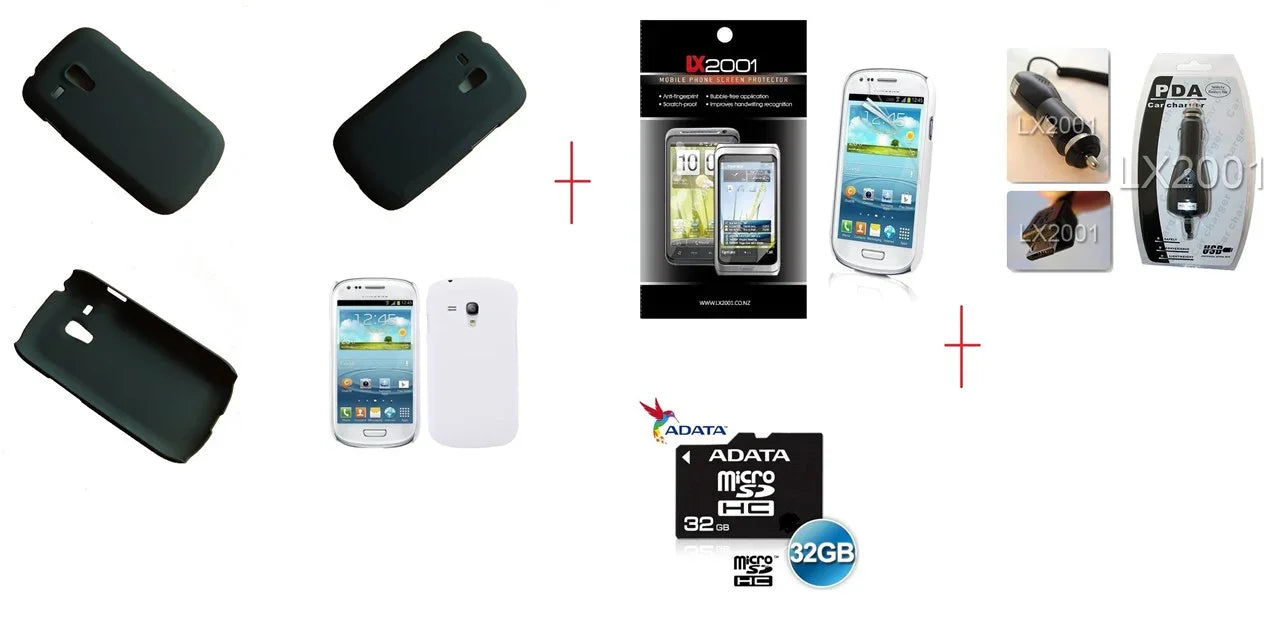 Samsung Galaxy S3 Mini Rubber Case 32GB Charger - LX2001 - Homewares, Outdoor, Phone Accessories, Cases, Speakers, Headphones + More -