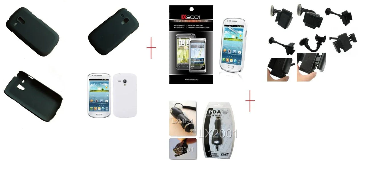 Samsung Galaxy S3 Mini I8190 Case Car Charger Kit - LX2001 - Homewares, Outdoor, Phone Accessories, Cases, Speakers, Headphones + More -