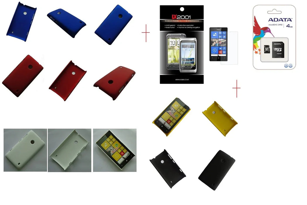 Nokia Lumia 520 Hard Case 4GB Screen Protector - LX2001 - Homewares, Outdoor, Phone Accessories, Cases, Speakers, Headphones + More -