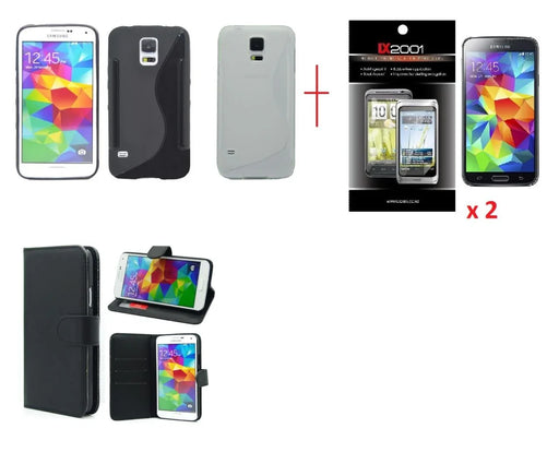 Samsung Galaxy S5 Wallet Leather Case + Gel Case - LX2001 - Homewares, Outdoor, Phone Accessories, Cases, Speakers, Headphones + More -