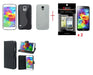 Samsung Galaxy S5 Wallet Leather Case + Gel Case - LX2001 - Homewares, Outdoor, Phone Accessories, Cases, Speakers, Headphones + More -