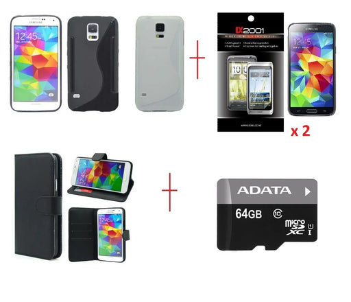 Samsung Galaxy S5 Wallet Leather Gel Case 64GB SD - LX2001 - Homewares, Outdoor, Phone Accessories, Cases, Speakers, Headphones + More -