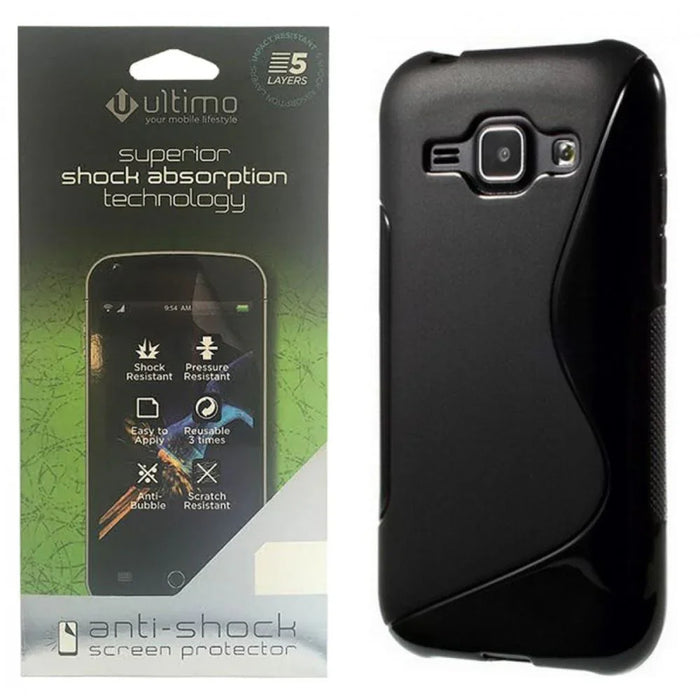 Samsung Galaxy J1 Ace Gel Case + Anti Shock Screen Protector - LX2001 - Homewares, Outdoor, Phone Accessories, Cases, Speakers, Headphones + More -