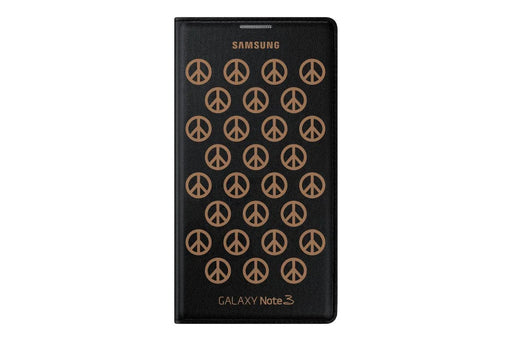 Samsung Note 3 Moschino Wallet Cover - Black Peace - LX2001 - Homewares, Outdoor, Phone Accessories, Cases, Speakers, Headphones + More -