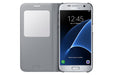 Samsung Galaxy S7 S View Flip Case - Silver EF-CG930PSEGWW