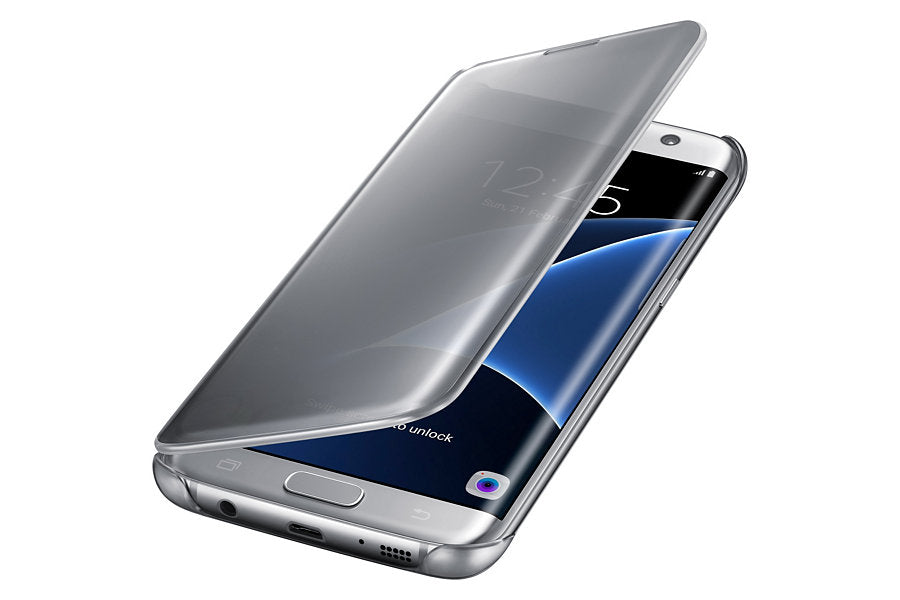 Samsung Galaxy S7 Edge Clearview Case - Silver EF-ZG935CSEGWW