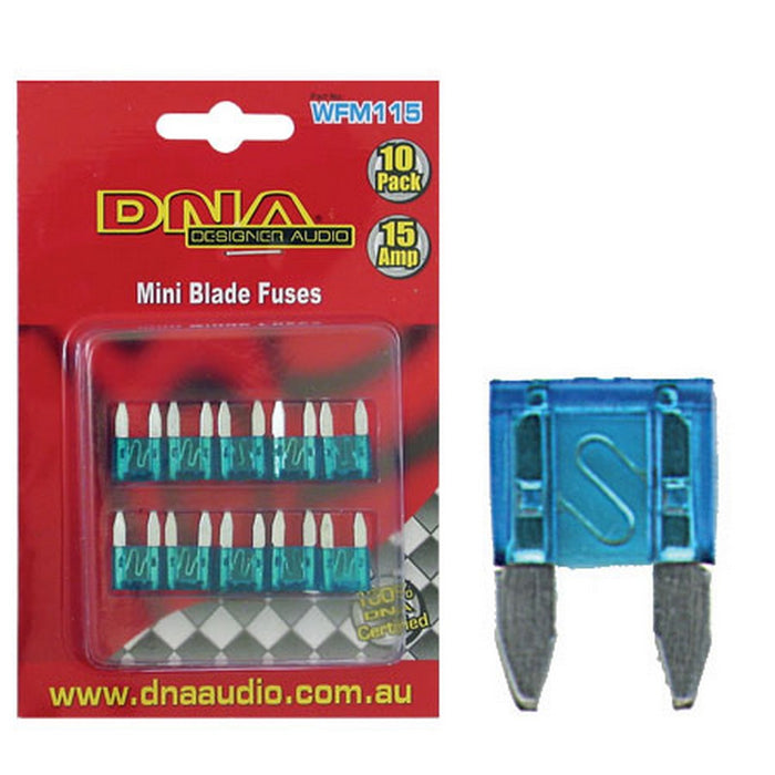DNA BLADE FUSES MINI 15 AMP FUSE ATM (10 PACK)